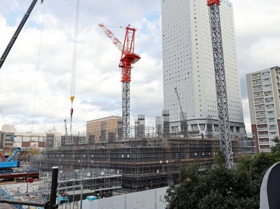 地上40階「ブランズタワー横浜北仲」の建設状況！地上躯体工事が始まった定借分譲タワマン（2025.12.6）