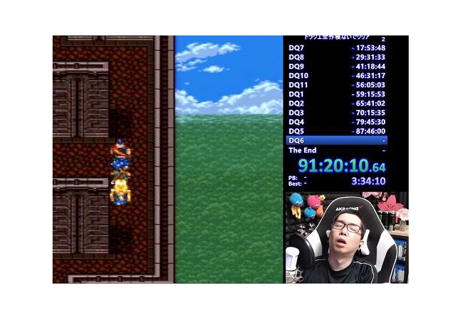 【悲報】ドラクエ全作クリアまで寝ないリベンジ配信、91時間目にして寝落ちし失敗