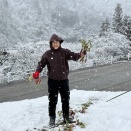 雪中赤かぶほり＠五箇山