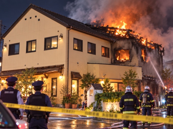 【岐阜】 「人が刺された。ガソリンをまいている」ケーキ店で火災、死者3人に 店内にいた11人のうち1人が事件関与か