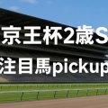 京王杯2歳Sの有力馬5頭をPICK UP