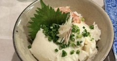 平川屋さんの豆腐丼の夜ごはん
