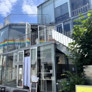 【東京 原宿・明治神宮前】RAINBOWPANCAKE レインボーパンケーキ　ごろごろ水蜜桃とアールグレイと。