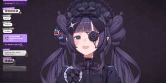 【ホロライブ】イナ、6周年で新衣装お披露目！黒薔薇が似合うゴシック衣装『かわいいかわいすぎる』『お茶会が似合いそう』
