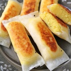 余った春巻きの皮で♪揚げずに簡単！パリパリスイートポテト春巻き