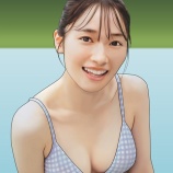 『守屋麗奈さんの似顔絵を描きました』の画像