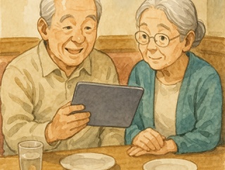 タブレットで注文でいいんだけど、紙のメニューも置いといて欲しい