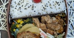 雨続きから晴れて～夫のお弁当303