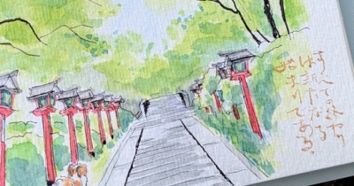 透明水彩を小さ〜く始める＆お出かけもできる水彩ポーチを作った