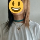 ・黒のチョーカー試作中