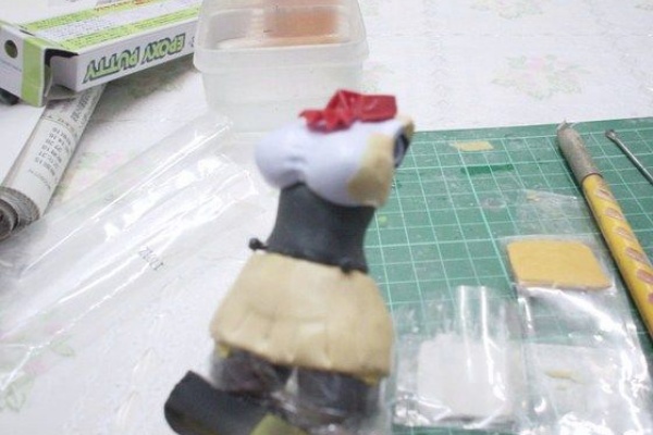 Barbermanの模型製作記 Hgはいぱーギャン子改 制服バージョン
