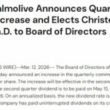 『【CL】コルゲート・パルモリーブが苦し紛れの1セント増配を発表』の画像