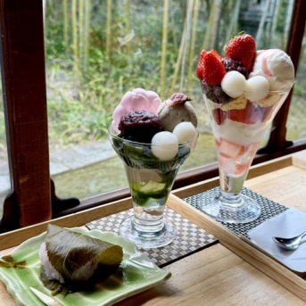 【富雄】お得な和パフェ　～みやけ 旧鴻池邸表屋