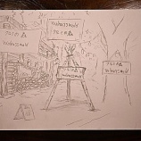 『「クルミの森」まずはラフ画から』の画像