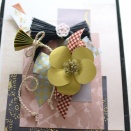 今月のラッピング　からかみ和紙お正月飾り