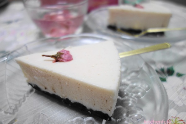 マシュマロで時短のレアチーズケーキ ほんのりさくら色 キッチン夫婦 Powered By ライブドアブログ