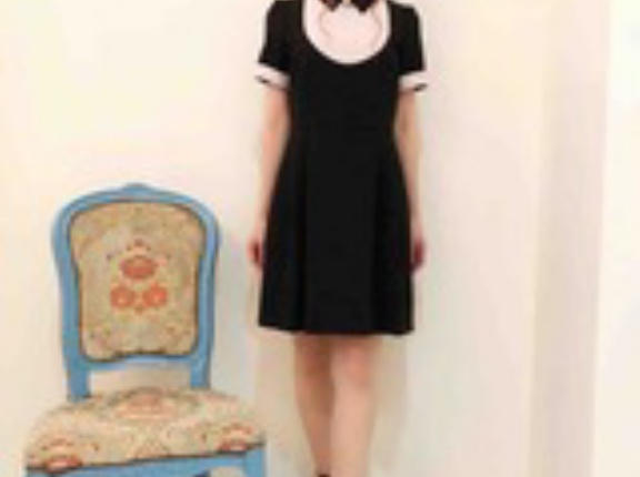 ☆Sale70％OFF★ドリスワンピ★黒×ピンク、残り38サイズのみ4枚☆