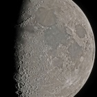 『投稿：MAK80による上弦過ぎの月面【追記】2025/05/21』の画像