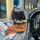 ストデジで内巻きボブ。