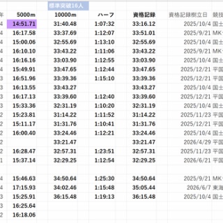 ナイトホークスの長距離記録板