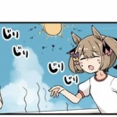 【ウマ娘】4コマ「ファル子と心の不安を抱えるエイシンフラッシュ」