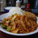 厚ハムカツスパゲッティ