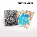 新作です。パイソン蛇革レザー札入れカードケースミニウォレットコンパクトマネークリップ