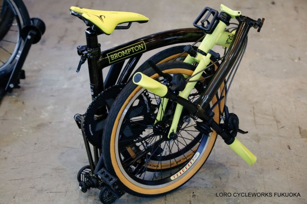 【超美品】ローローサイクルワークス福岡　CARRY ME  折り畳み自転車 意外に走る！ 可愛くて軽い折りたたみ自転車「CarryMe