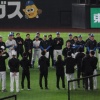 【噂】松岡洸希がチームの輪の中心で挨拶！支配下復帰の可能性浮上