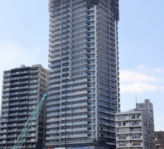 地上34階「ブリリアタワー浅草柳橋」の建設状況！隅田川に面した分譲タワマン（2026.10.10）