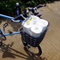 久しぶりの自転車担ぎ!!  新治&三保林道