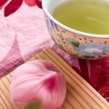 有機煎茶×桃の花