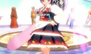 スノーボードを持ってログアウトすると視線が…