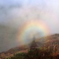 那須岳・秋の残り花とブロッケン
