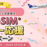 『ANA、ベリーeSIMの最大2100円割引クーポン配布！』の画像