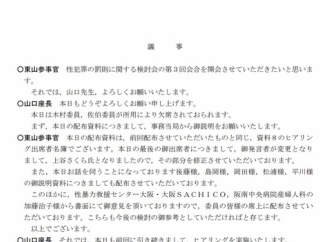 千葉大学大学院教授「全ての性行為は意に反しているというところを前提として規定を考えるべき」