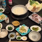 今期最後の？温泉湯豆腐と天ぷらの夜ごはん