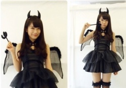 スタイルええなｗ 秋元真夏の小悪魔姿、可愛すぎワロタｗｗｗｗｗ