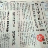 『賃上げは1万円前後？　今朝の朝日新聞から23年11月29日【経済情勢】』の画像