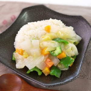 野菜の水分だけで作る♪無水中華丼