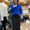 シャギーの風合いが優しいカーディガン