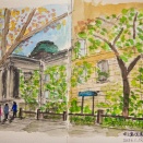 中之島図書館を描く