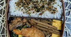 肉なし弁当だったけどね～夫のお弁当690