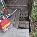 ウッドデッキを作ろう1日目、２日目