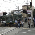 嵐電、車庫入りの手順