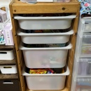 リビング収納◆お菓子収納にピッタリのIKEA収納。