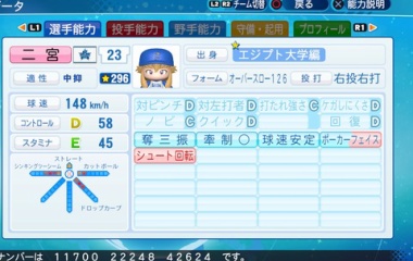 『二宮　飛鳥　パワプロ2020版』の画像