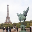 パリ散策⑨，ビル・アケム橋からのエッフェル塔！