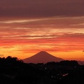 夕焼け富士山