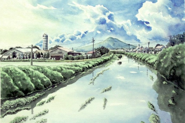 シニアから始めた透明水彩画 - 風景[ 渓流・河川 ]